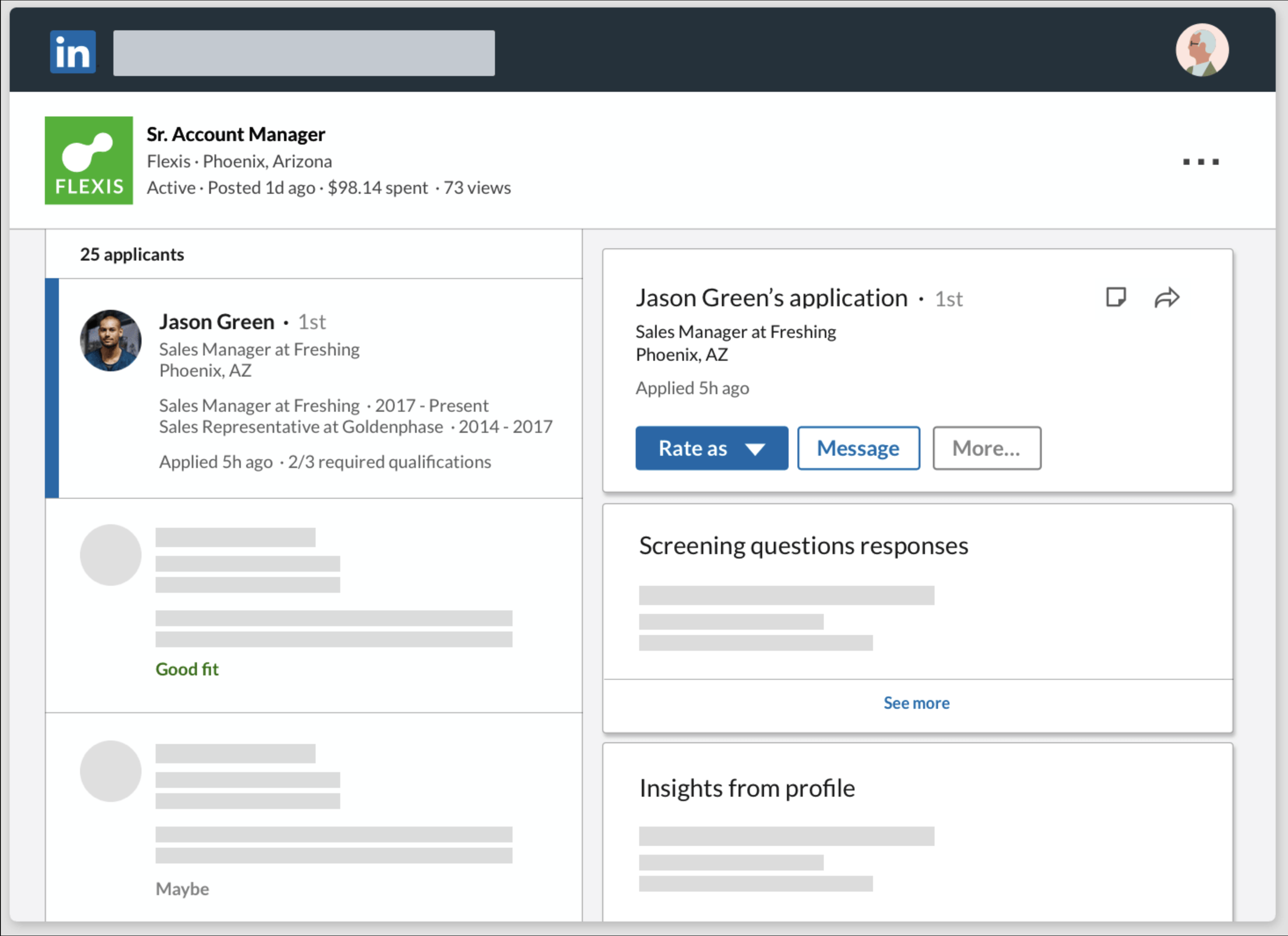 screenshot of LinkedIn Jobs
